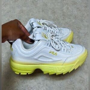 Fila Disruptor 2 Brights Fade Sneakers, Size 7.5 .